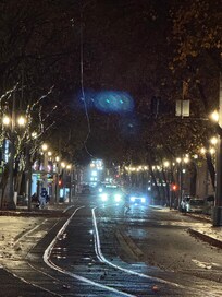 Waiting outside the Roseland Theatre