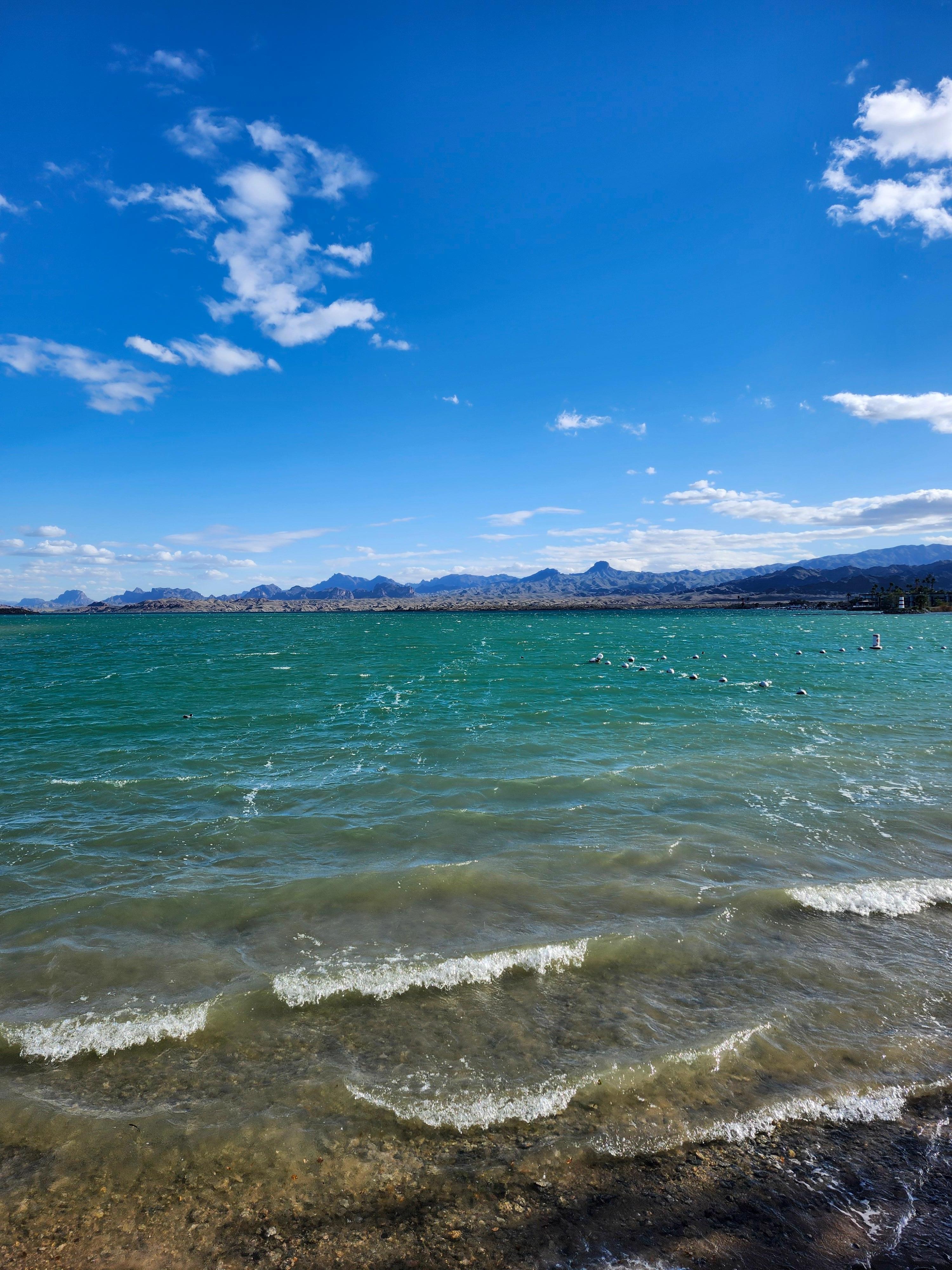 Too cool out to dip our toes, but we enjoyed the walkways along the channel.