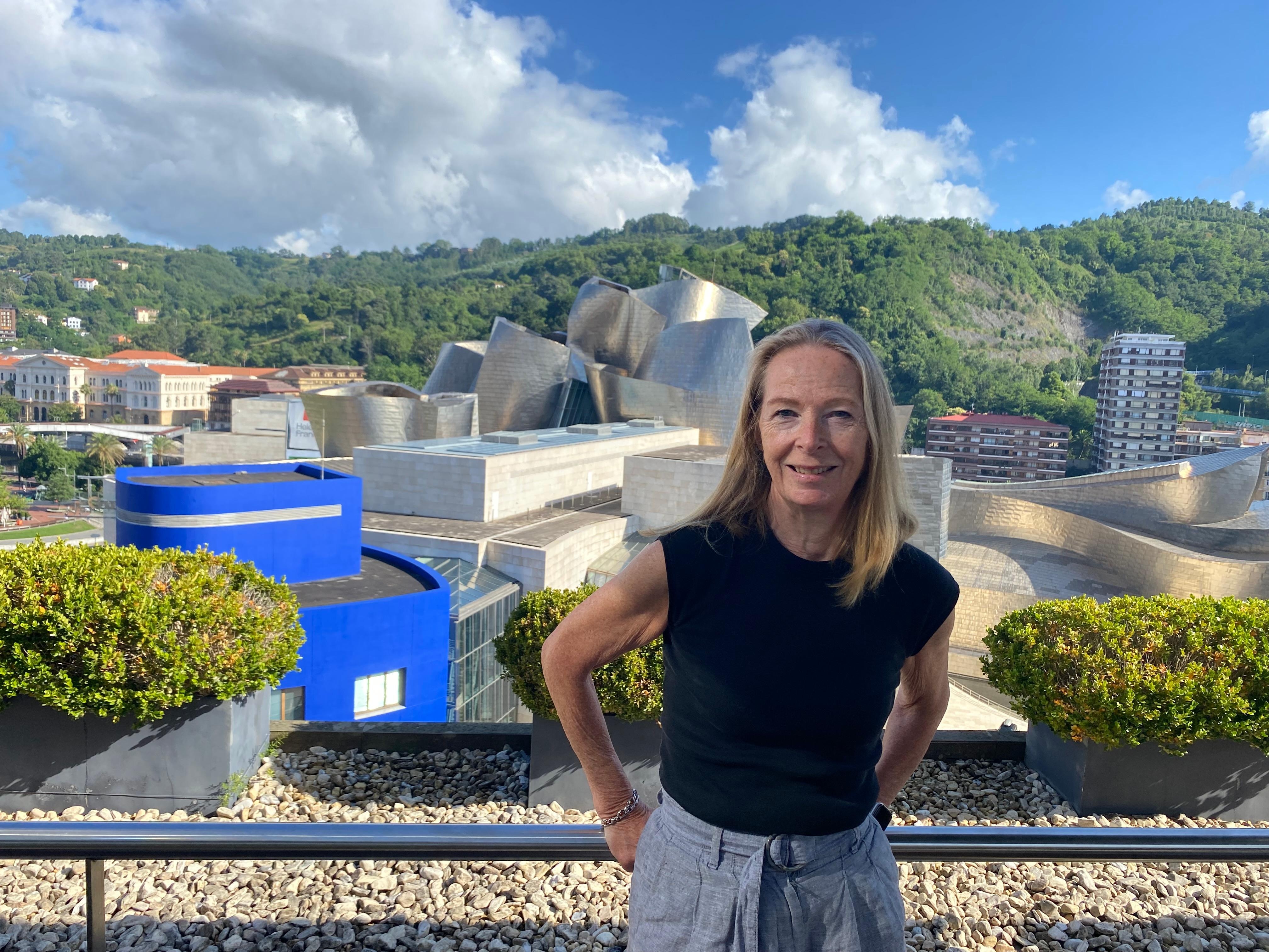Spectacular View of the Guggenheim at breakfast