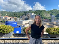 Spectacular View of the Guggenheim at breakfast