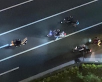 The “show” (reeving up the motorcycles) begins at 9:00 pm and it last for 2 hours. Idiots