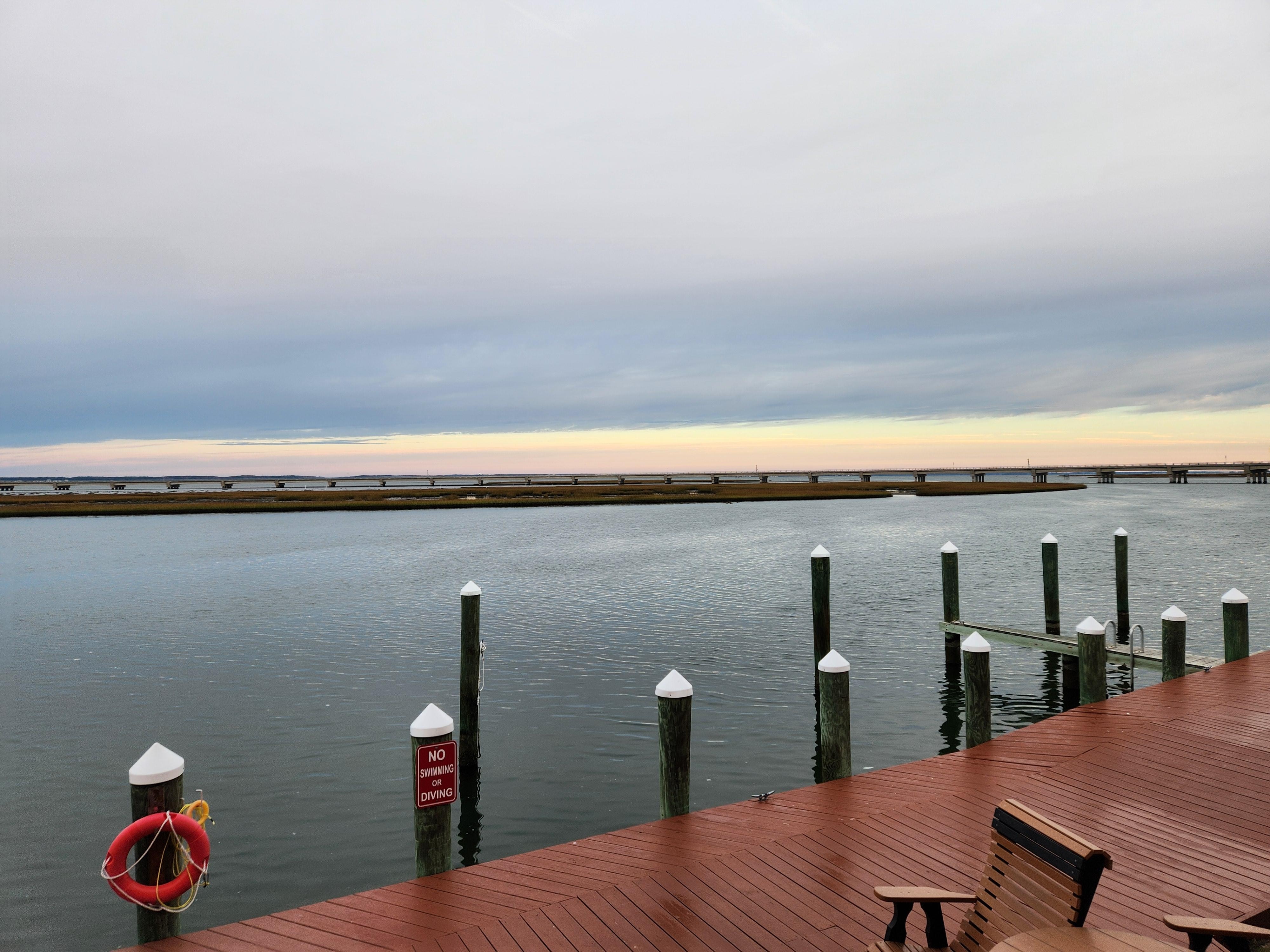 Right outside the hotel. 