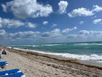 The beach that is directly outside.