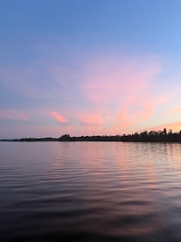 Sun rise on the private pier.