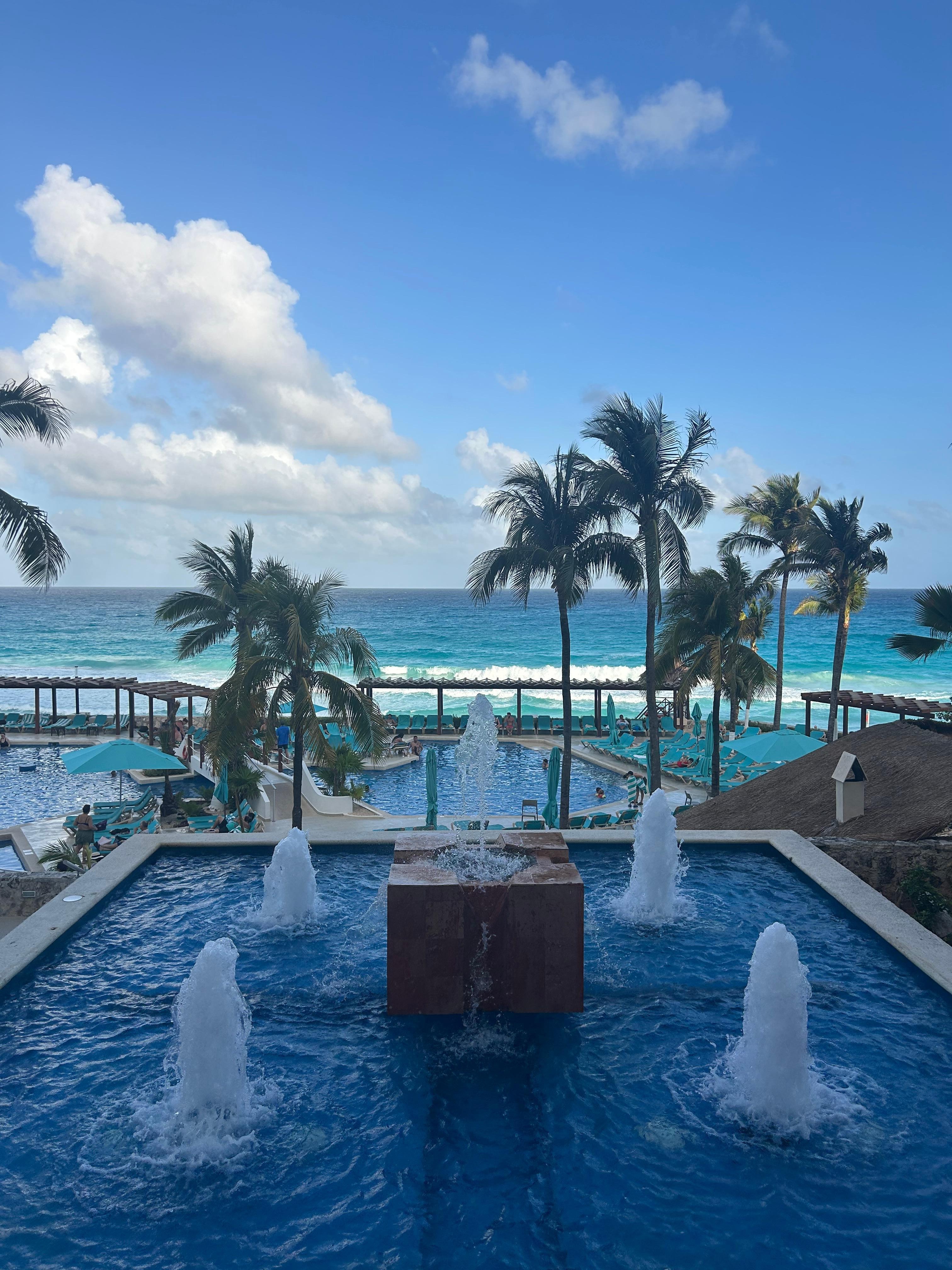 Fountains, furniture, food and all so relaxing. 