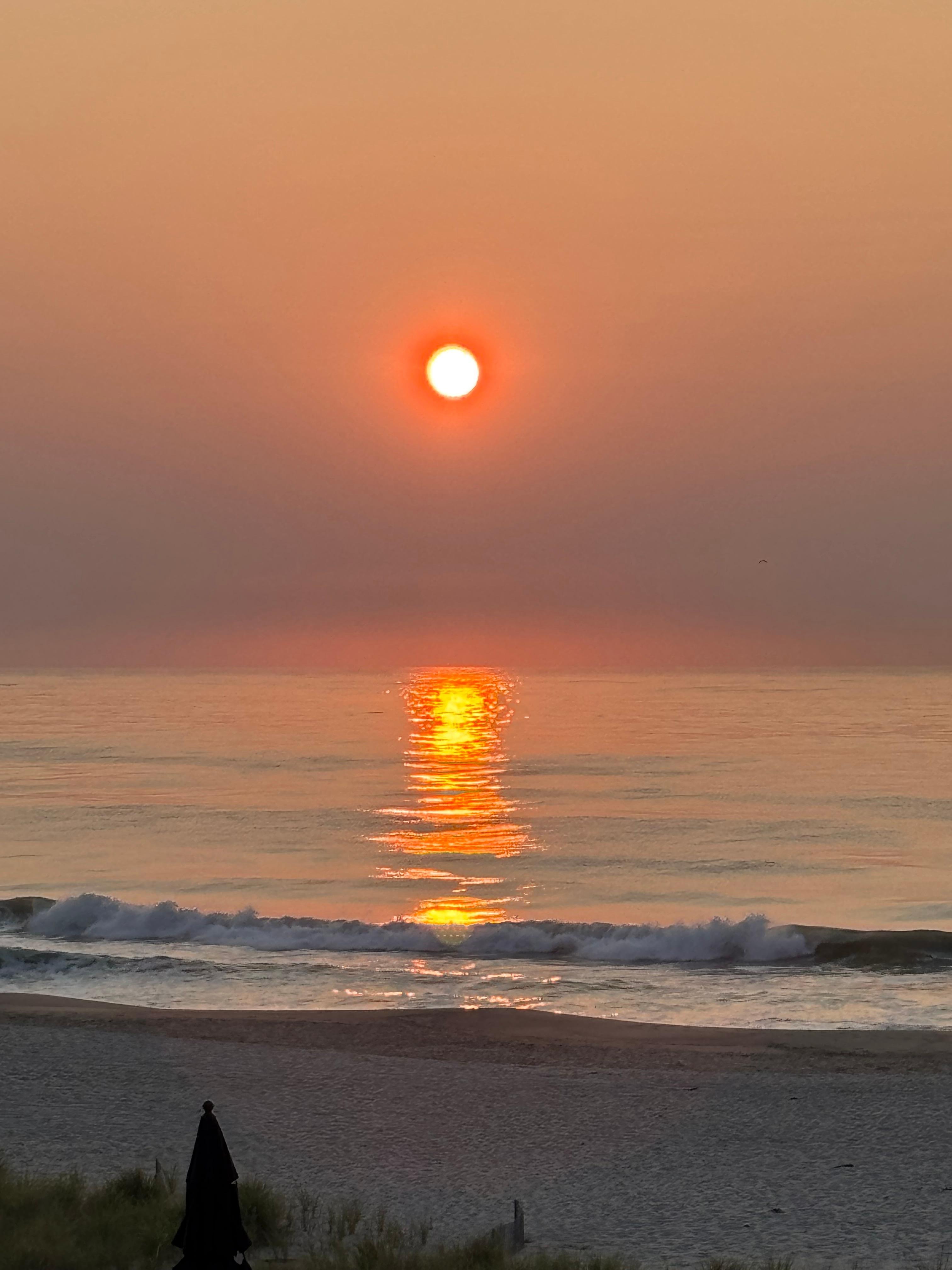 Morning sunrise from the huge master bedroom 