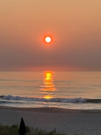 Morning sunrise from the huge master bedroom