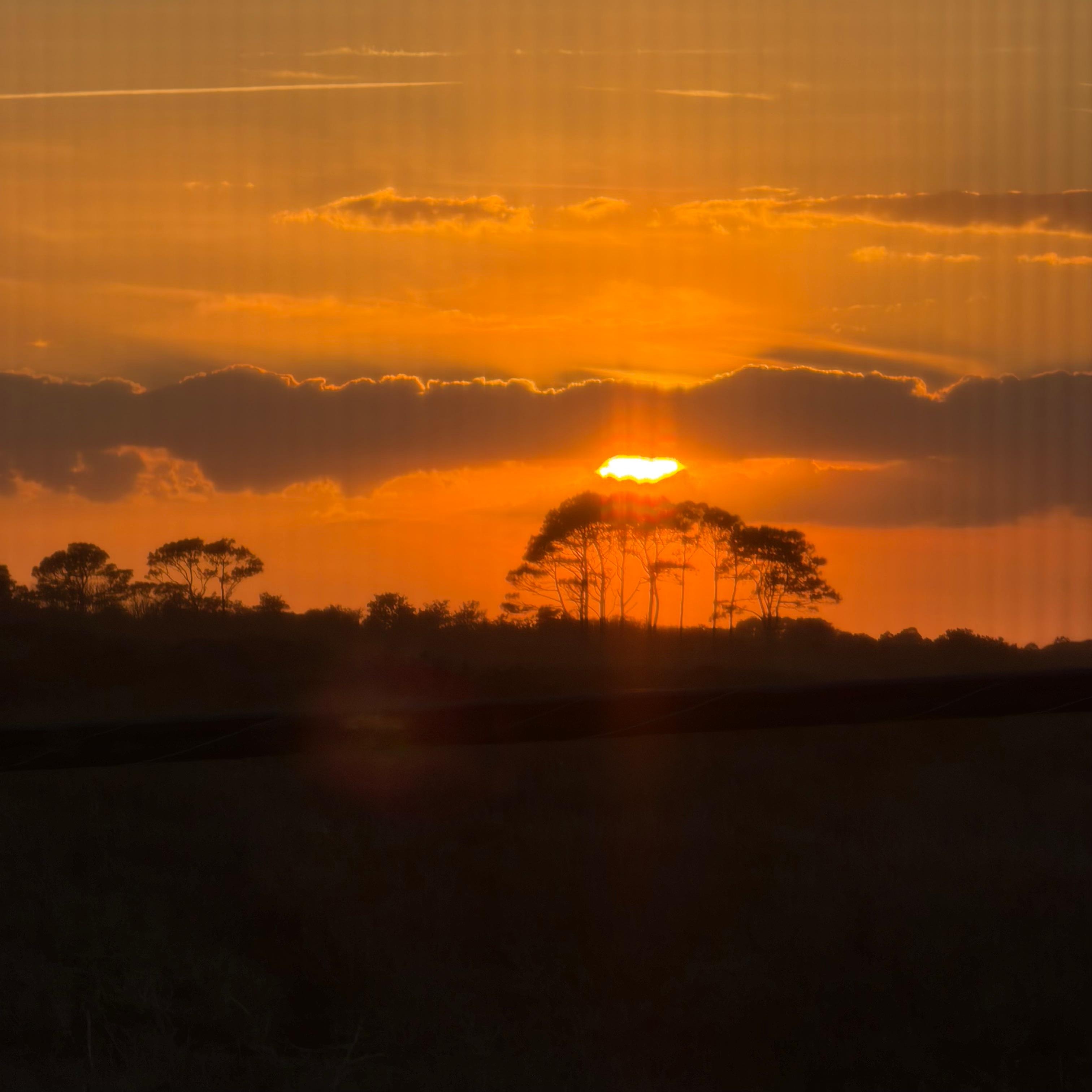 Sunset view from our kitchen!