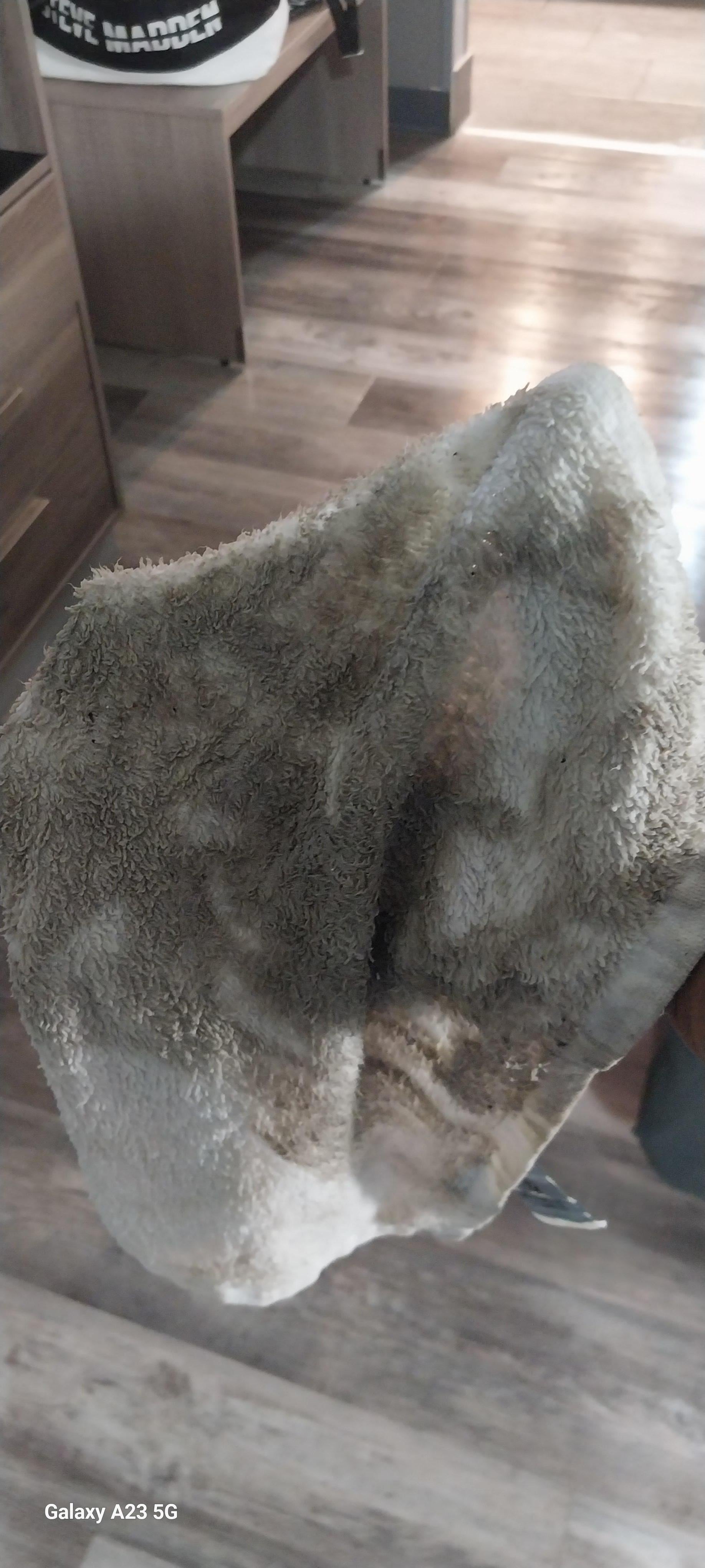 Dirt I removed from the floor at the sink