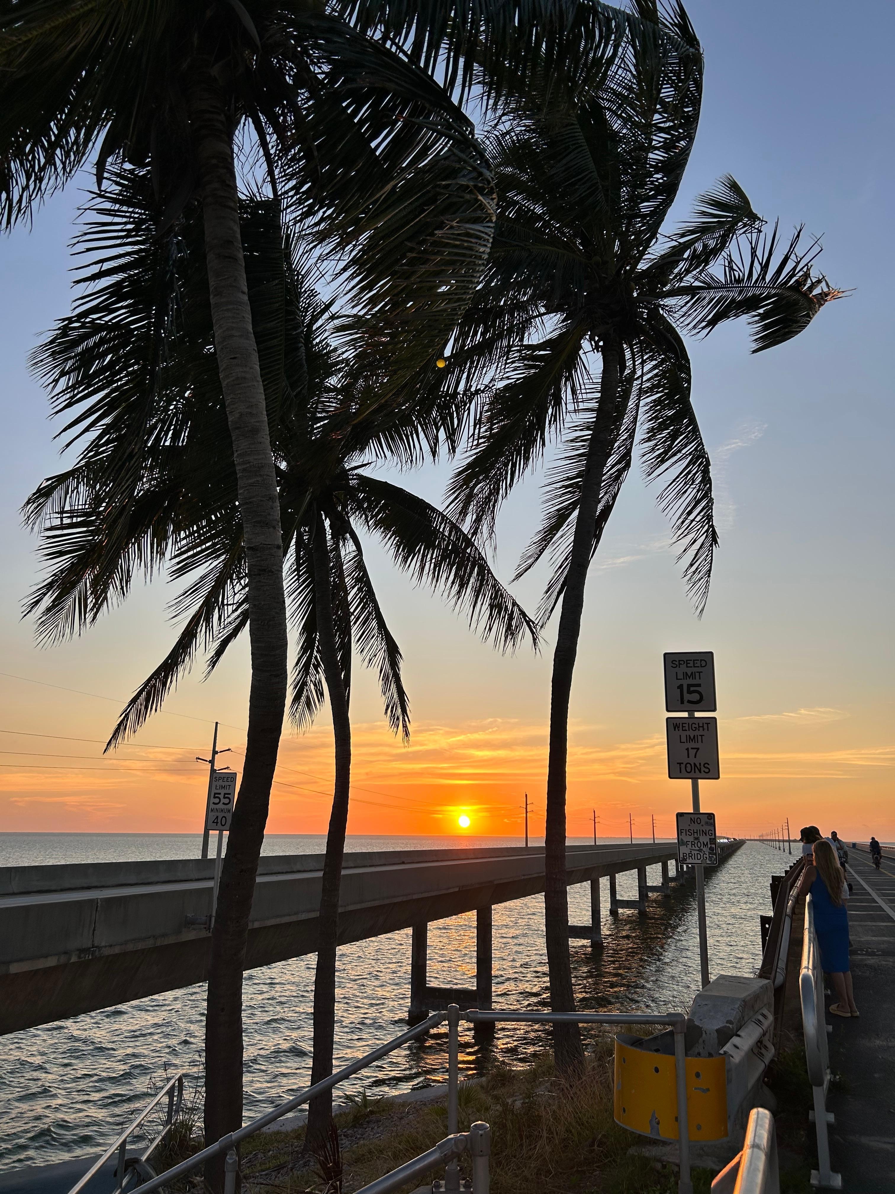 Sunset at 7-mile bridge