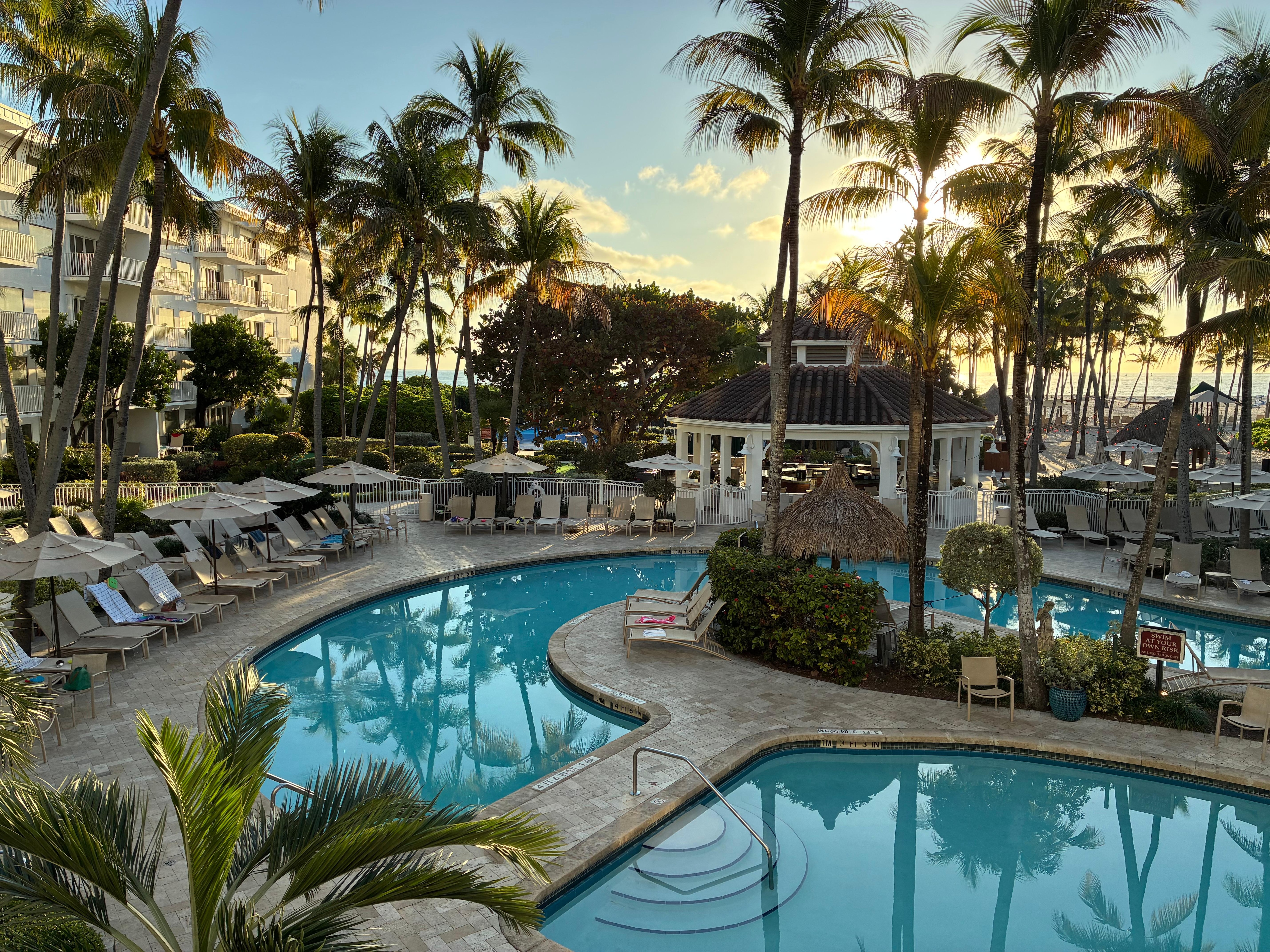 View from our wonderful suite. 