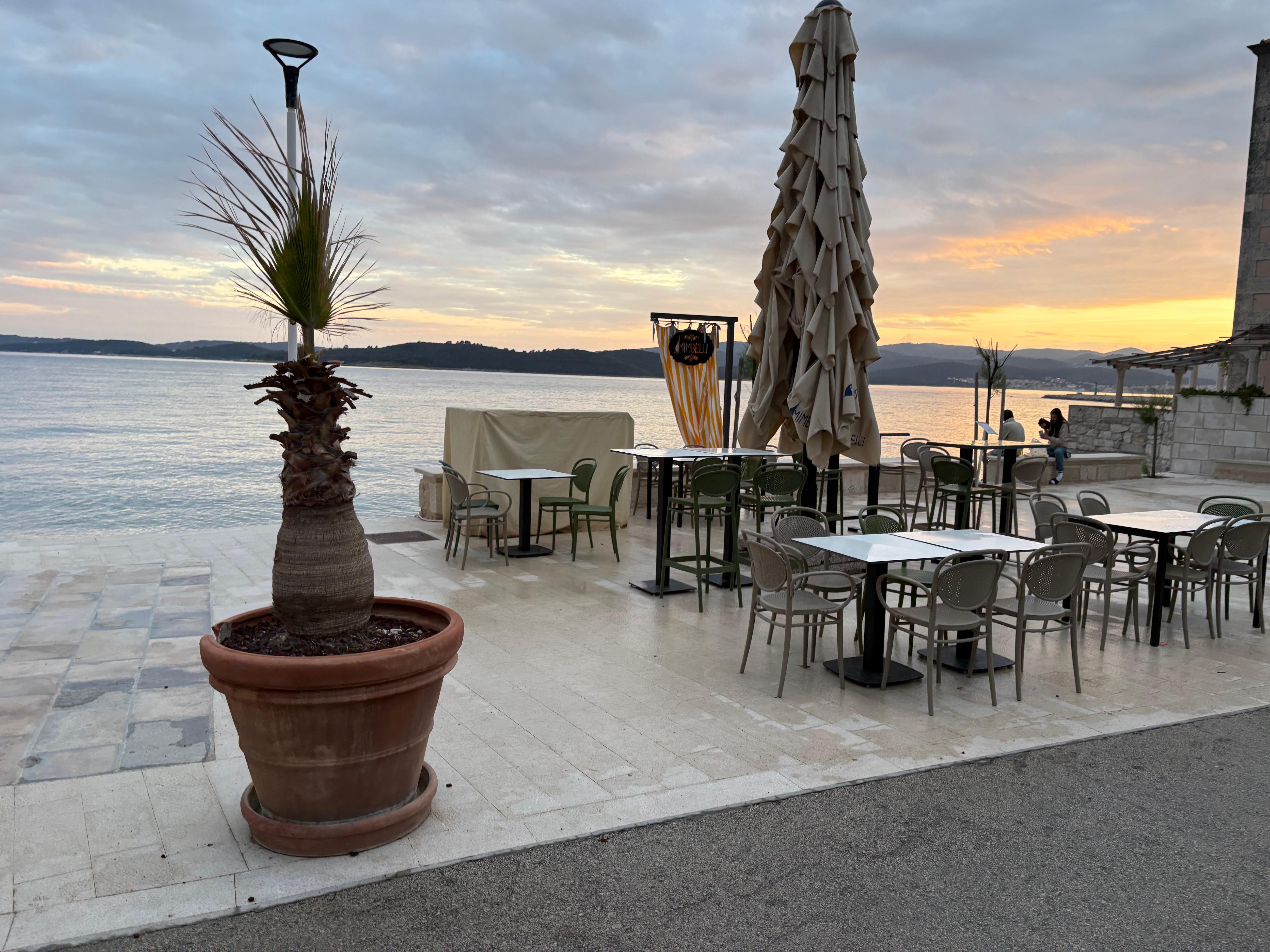 What restaurant on the water nearby?