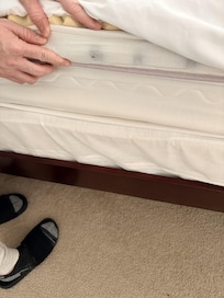 broken springs on the mattress