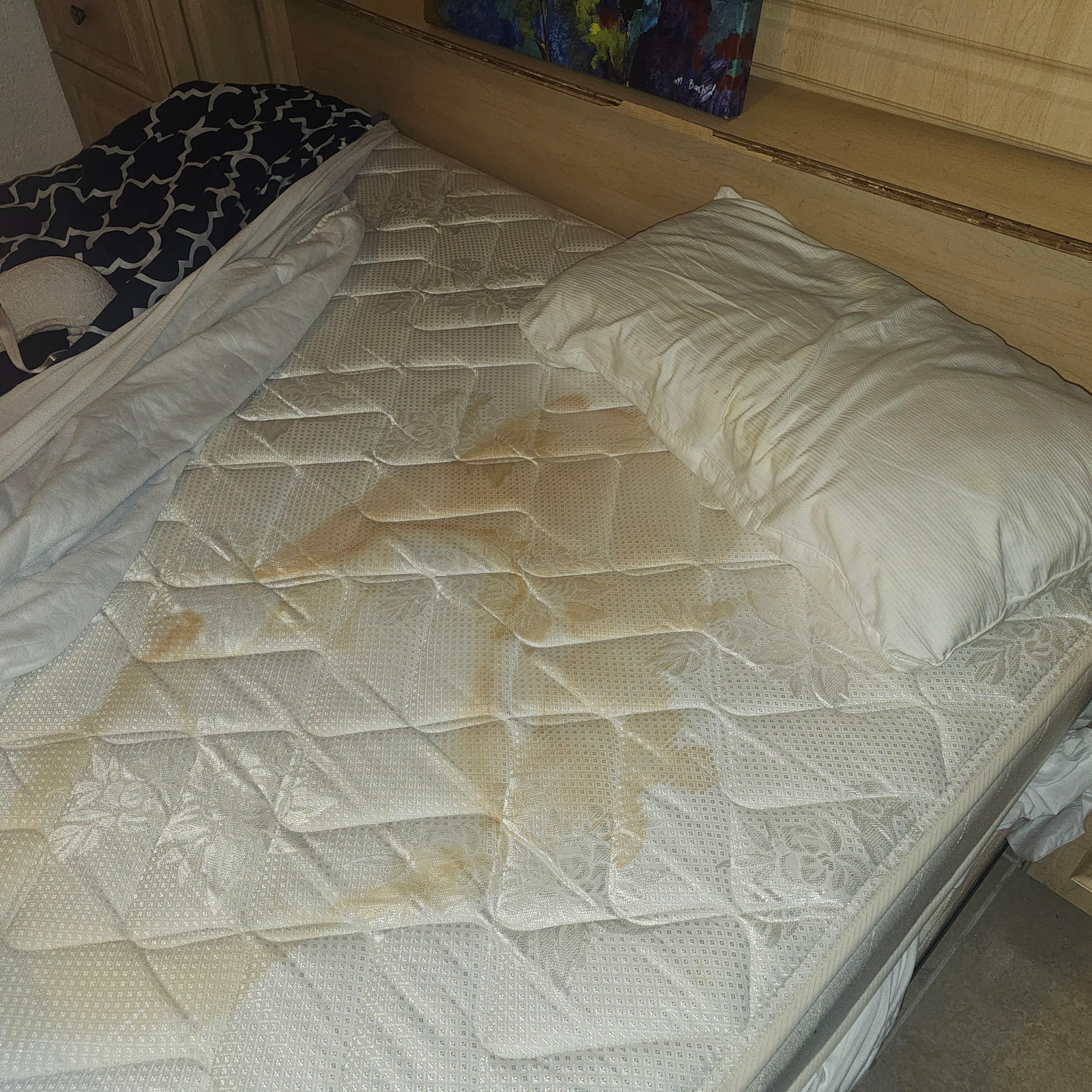 Stains on mattress