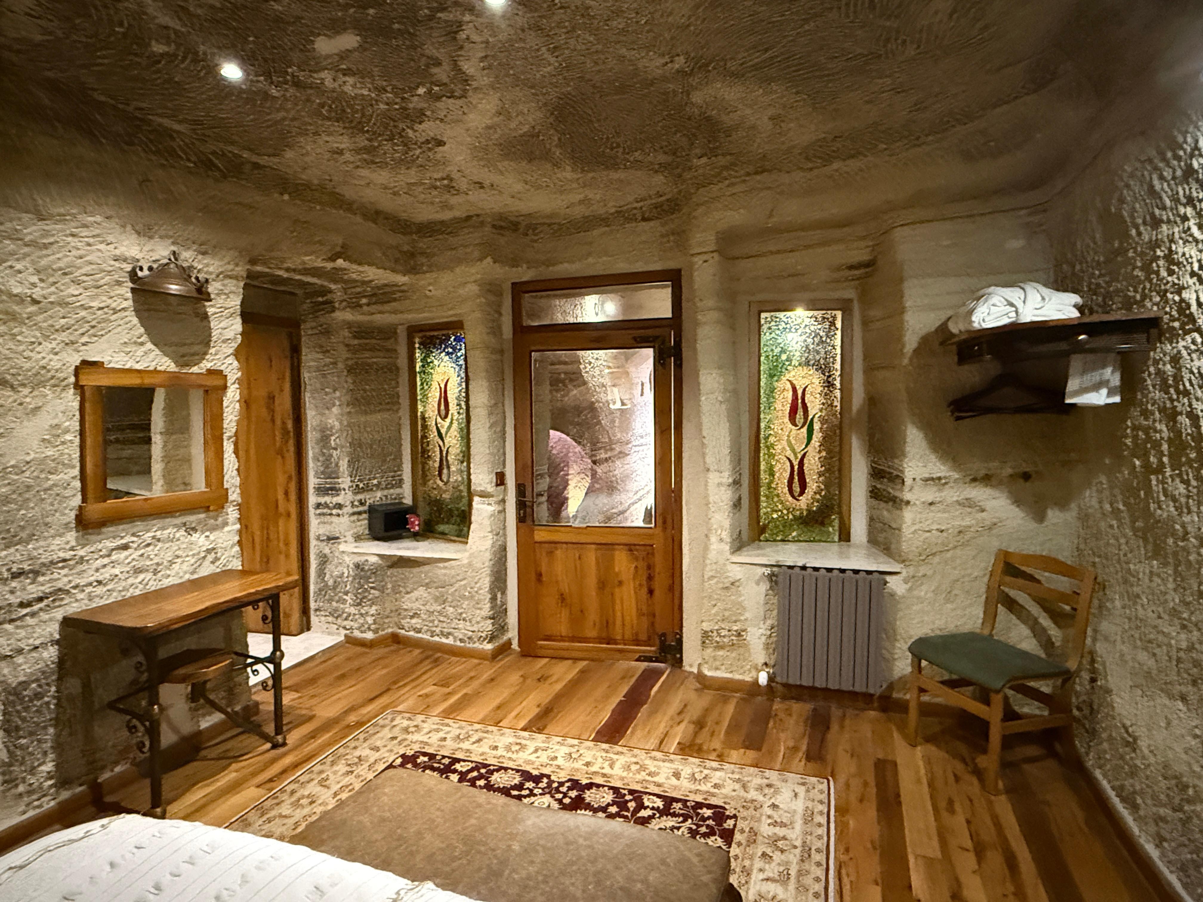 View from the bed of the bedroom 