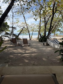 The view sitting on the patio.