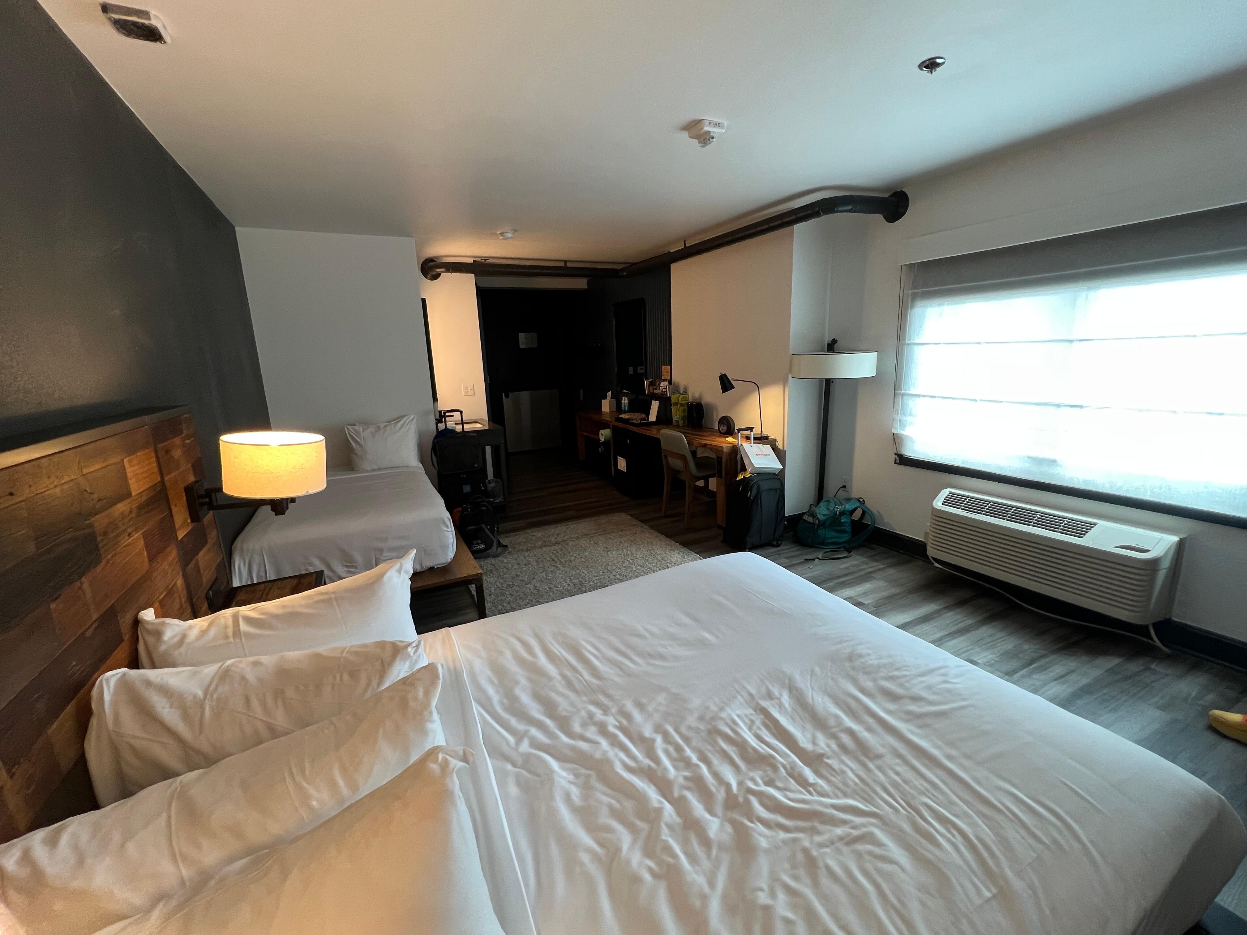 Comfy beds and awesome black out shades for a great sleep 