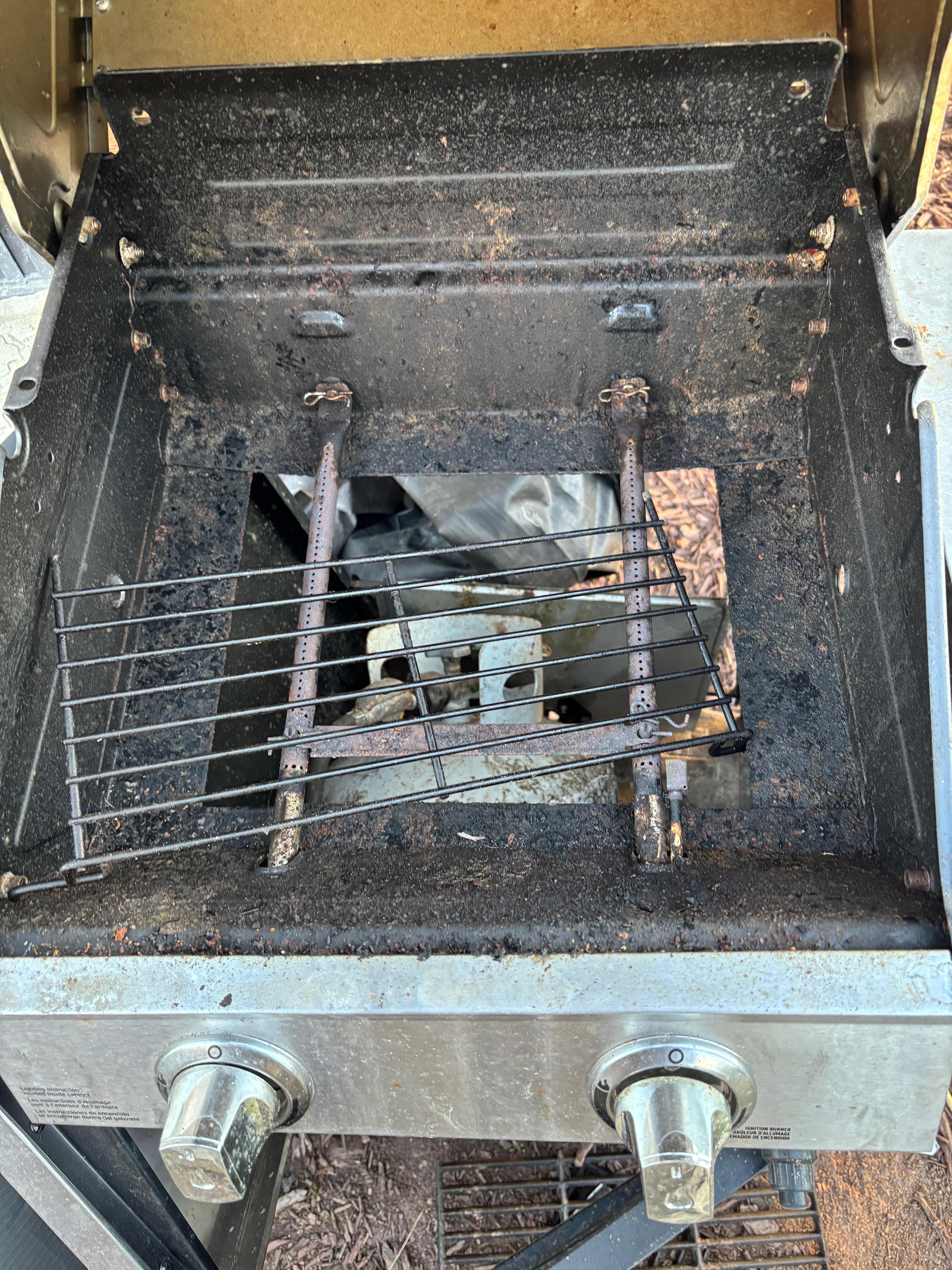 inside of grill
