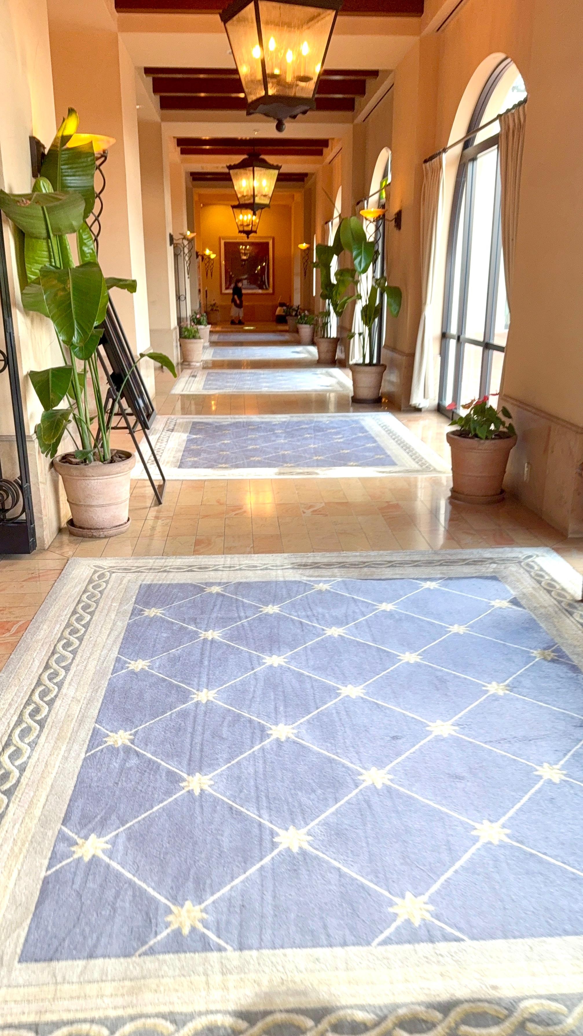 ホコリひとつ落ちていない清潔な異国漂う廊下