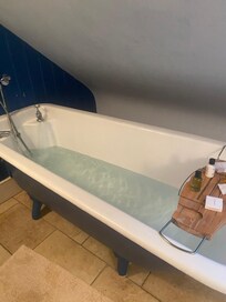 Gorgeous deep bath was a lovely treat