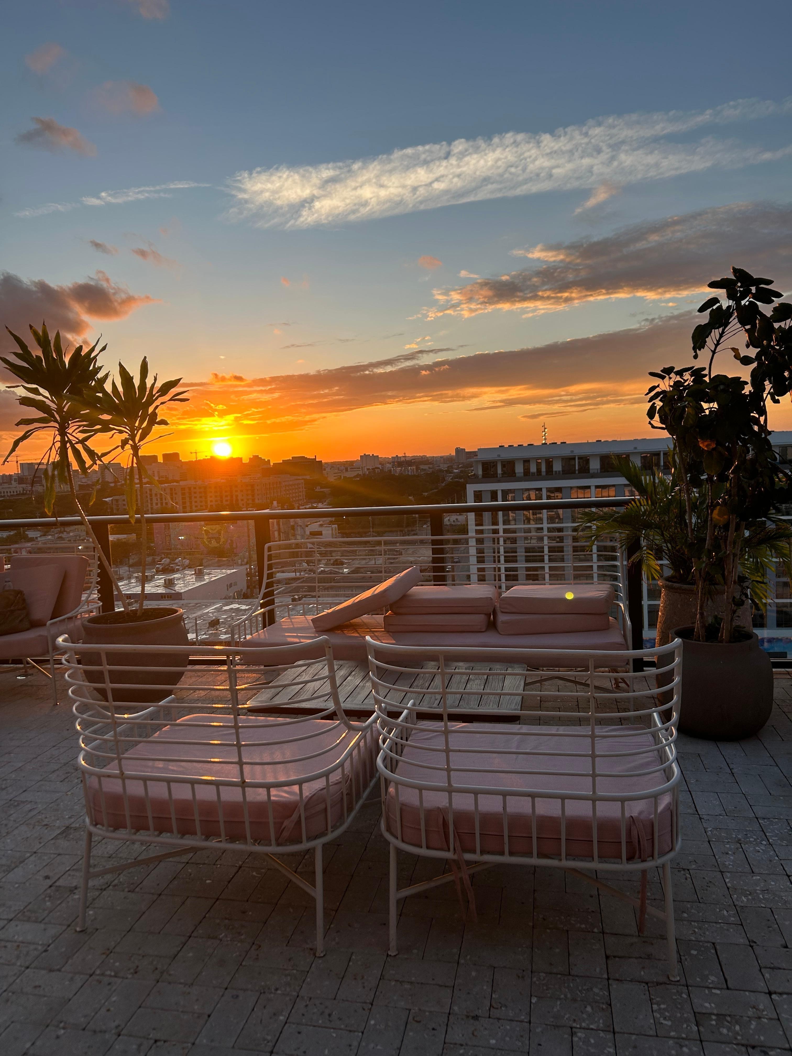 Sunset on the rooftop of Arlo. It doesn’t get any better than this.
