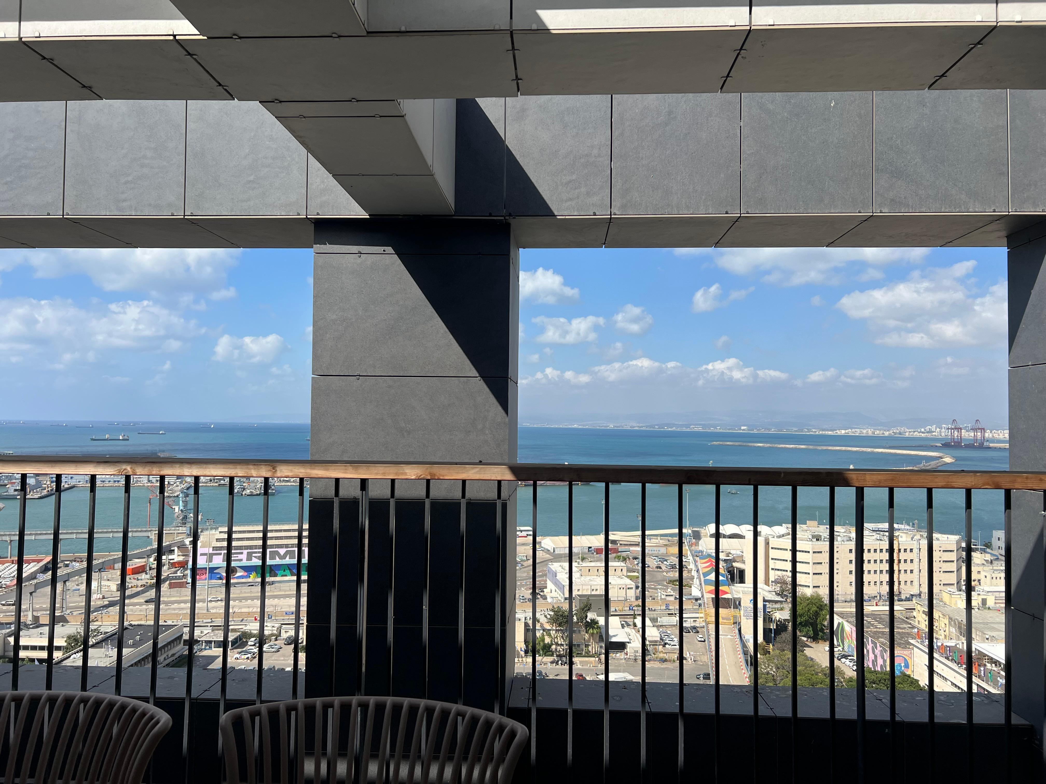 The view from the balcony