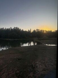 View from lake behind the house