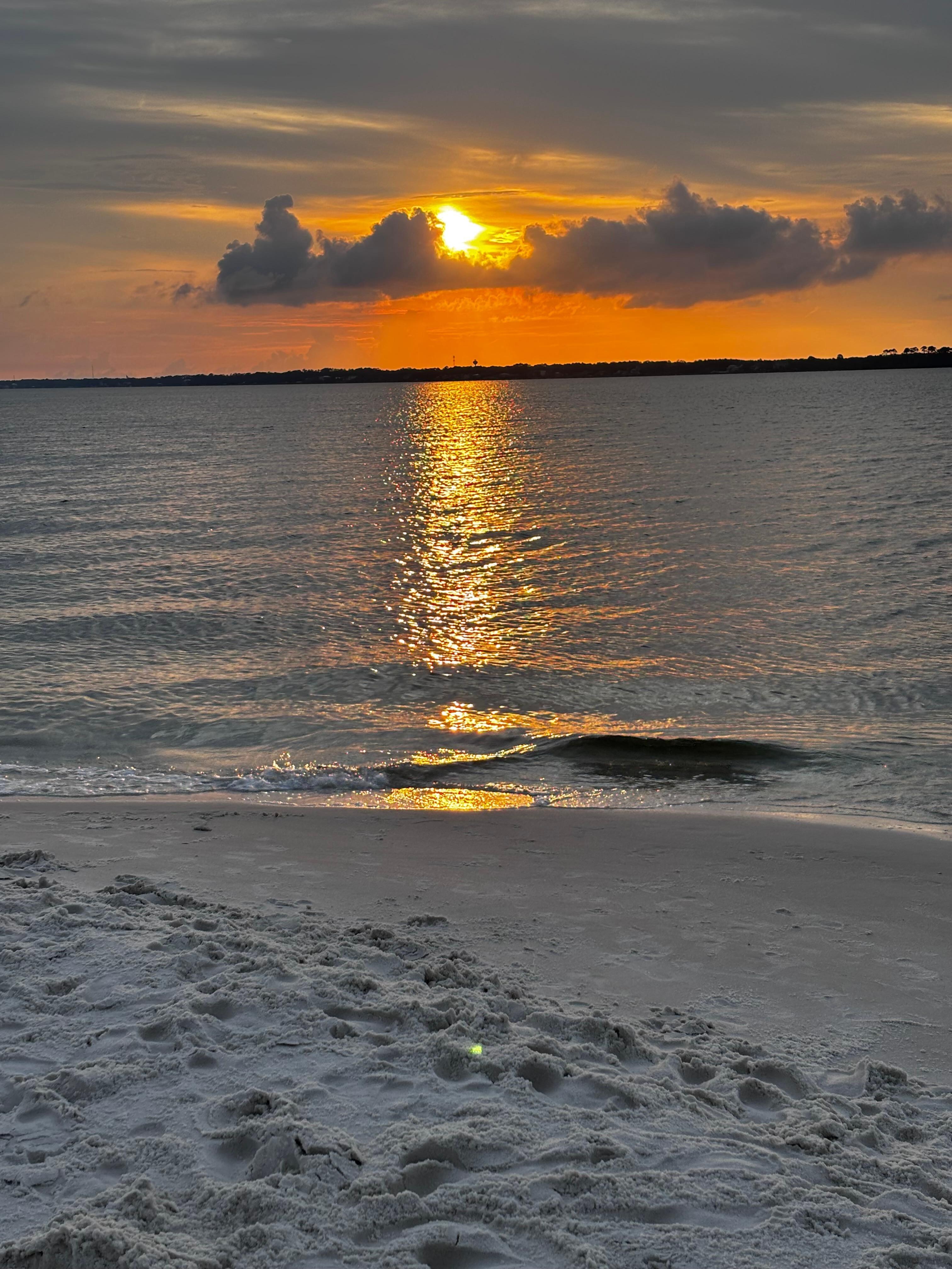 Sunset on the sound our last night
