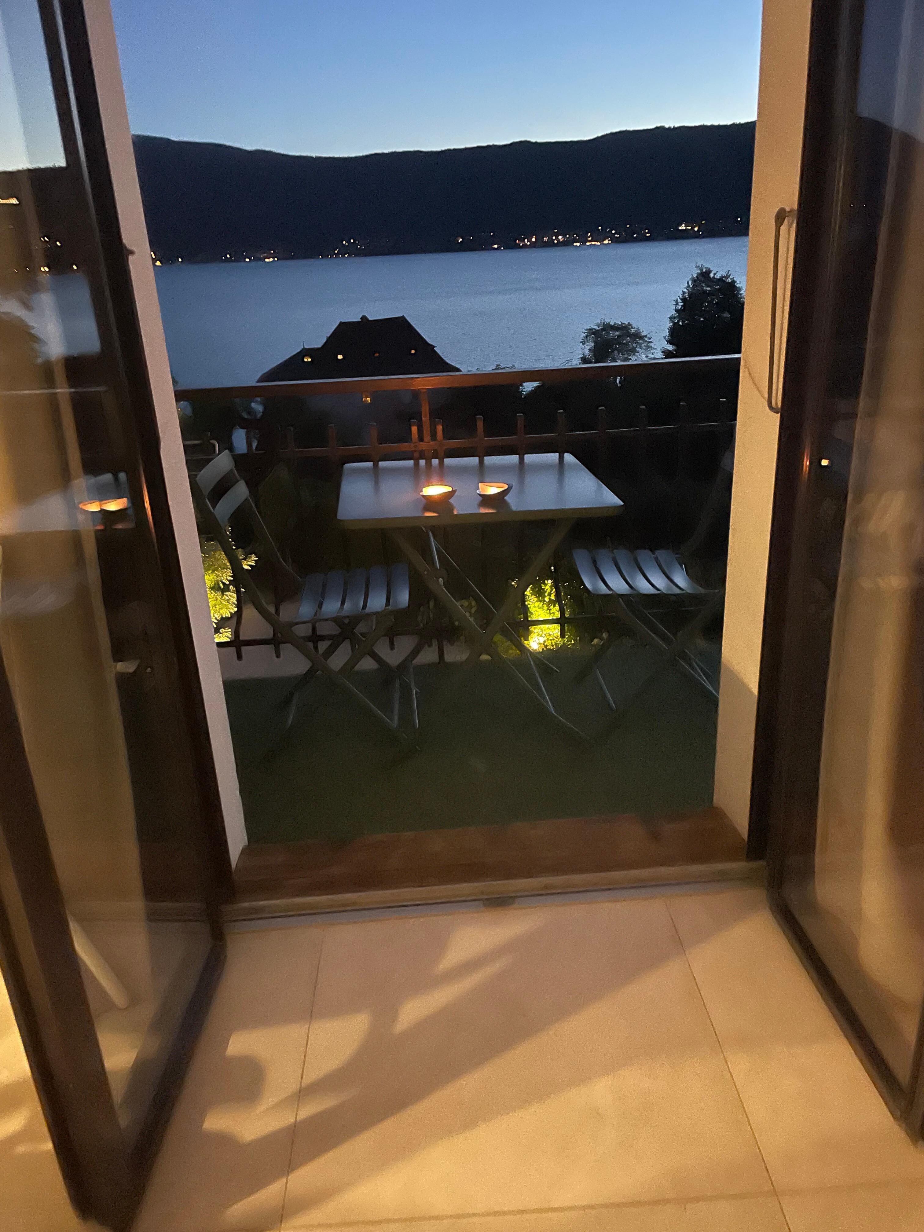 Aftenhygge. Taget fra stuen. 