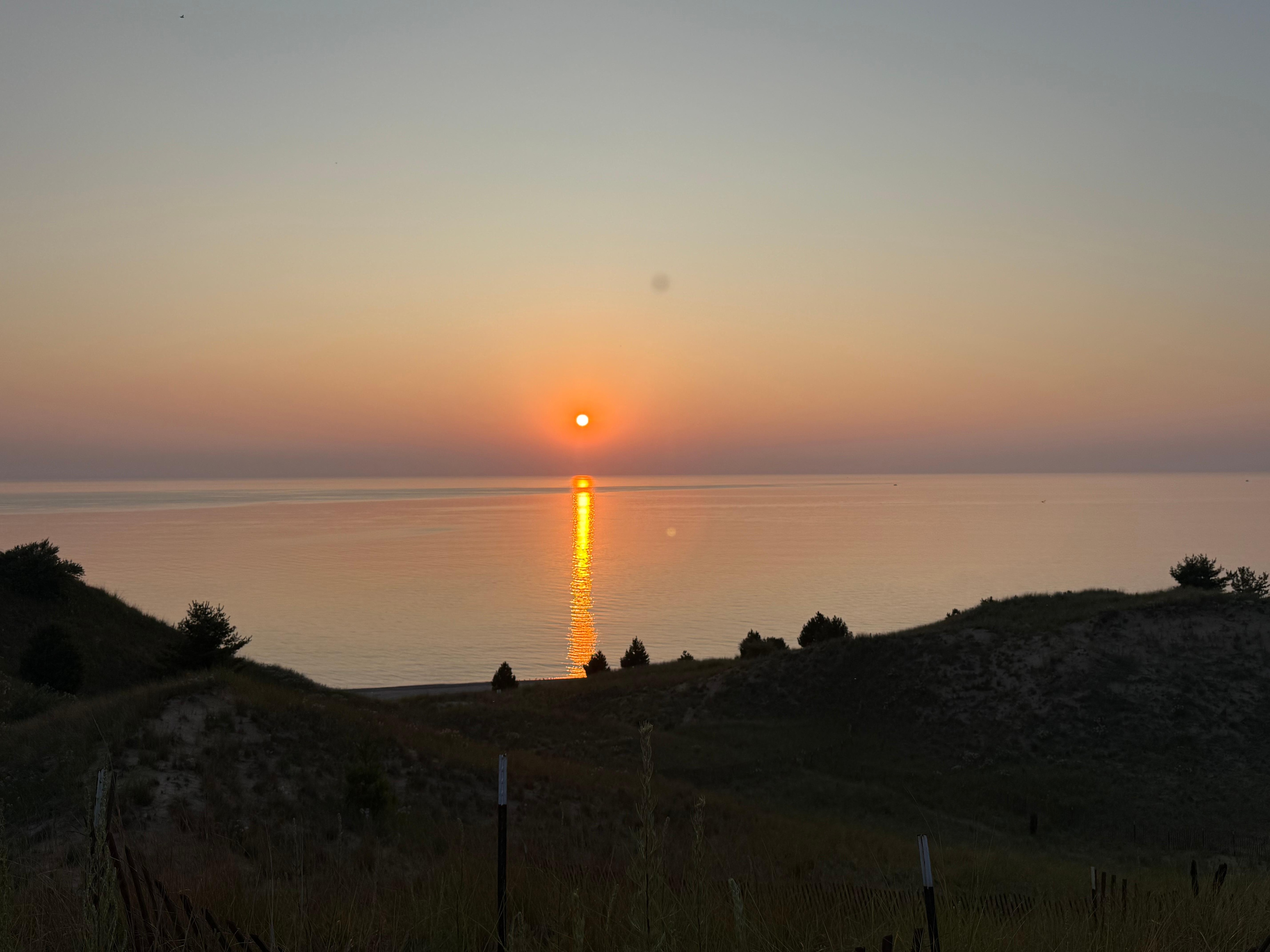 The view from the top of the hill.