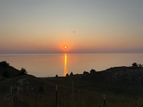 The view from the top of the hill.