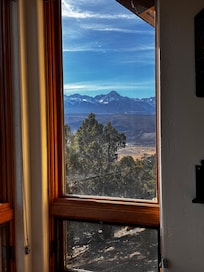 View from inside the living room