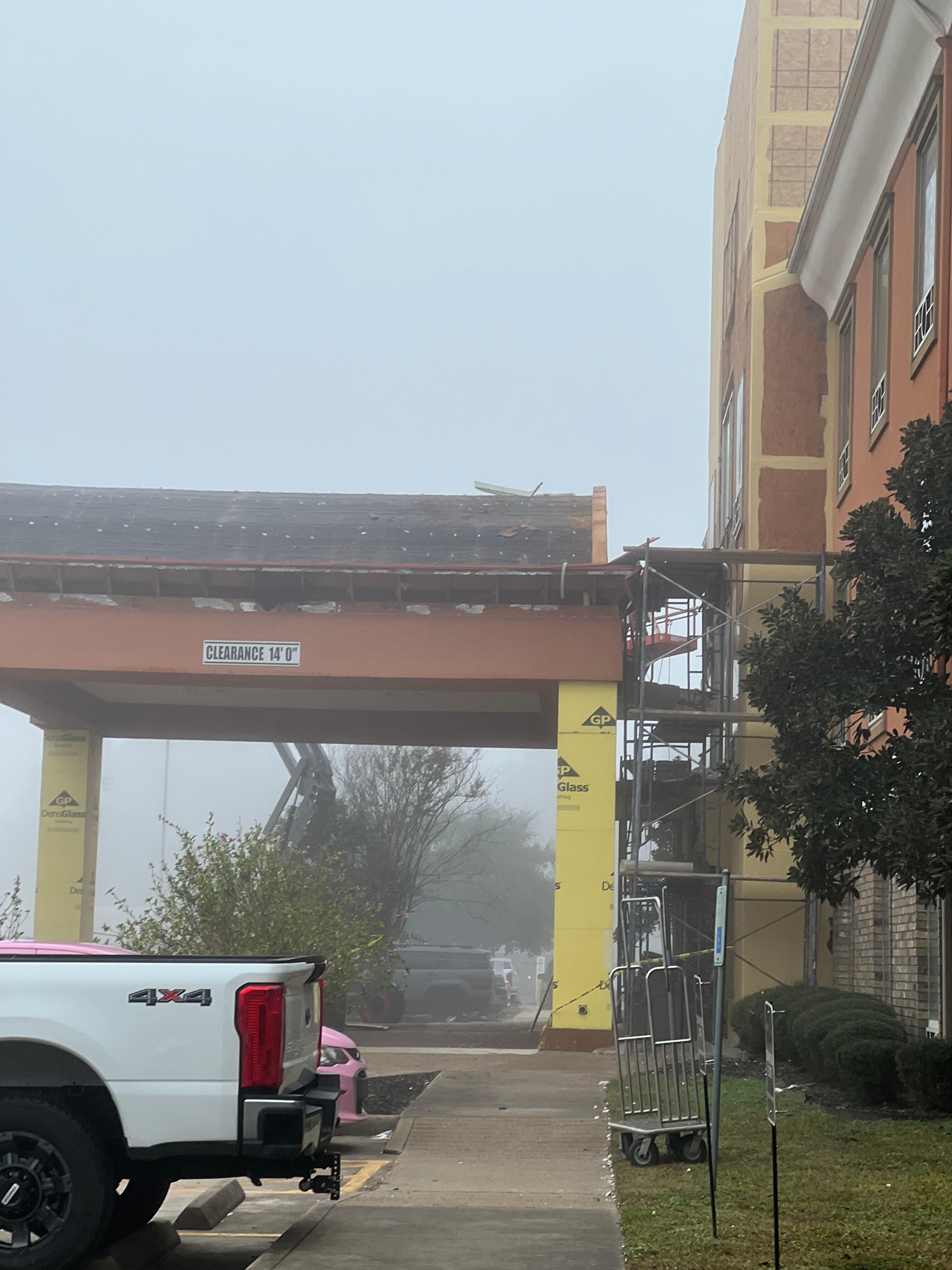 Front entrance demolition