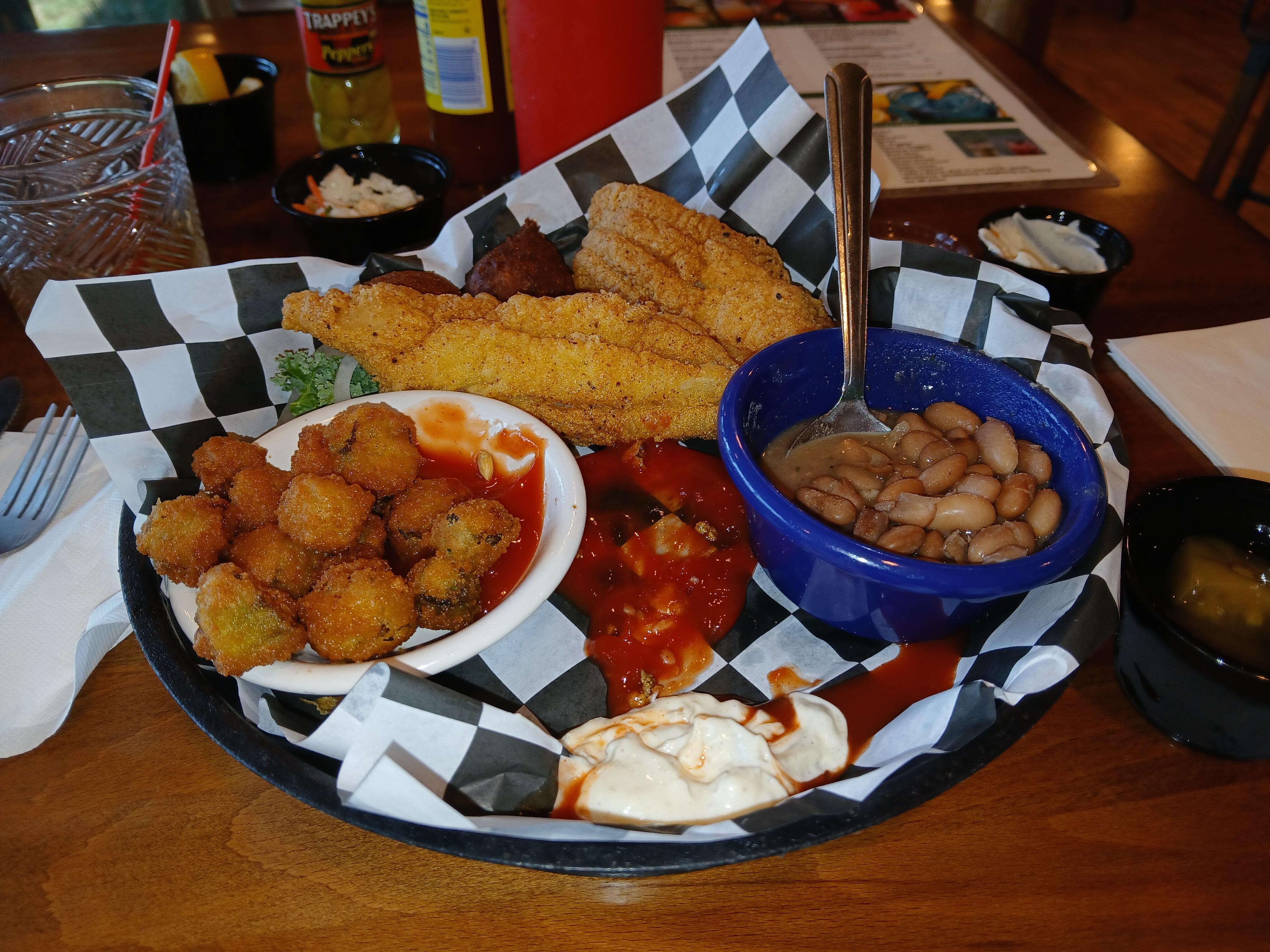 Great catfish plate first day I arrived amd ate lunch!