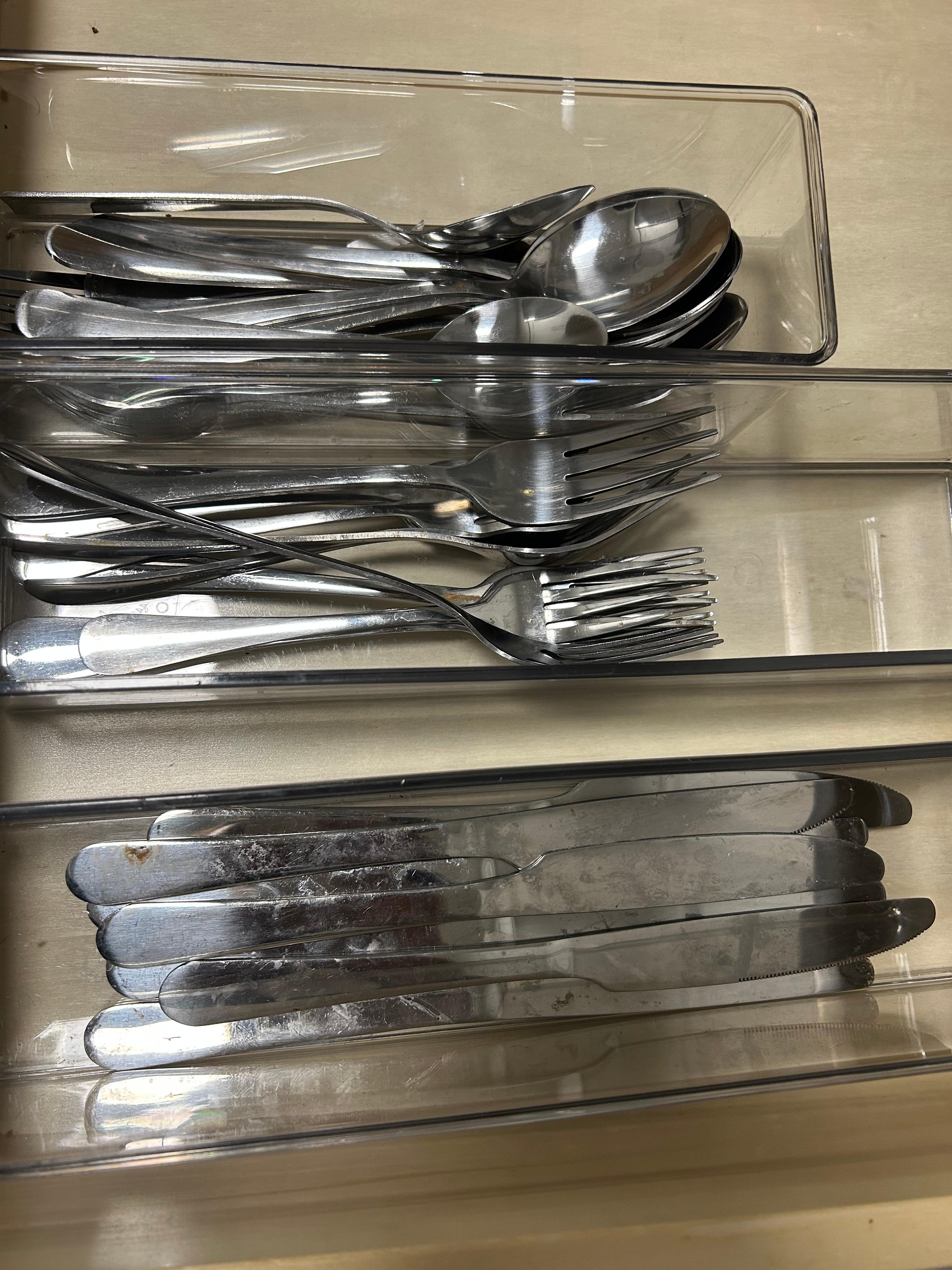 I guess guests expected to clean everything to themselves. 