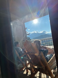 From inside the balcony