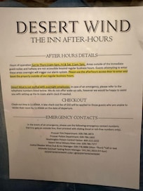 “After Hours Details” (limitations) of your stay and the seclusion imposed by the property from the other amenities you handsomely pay for.