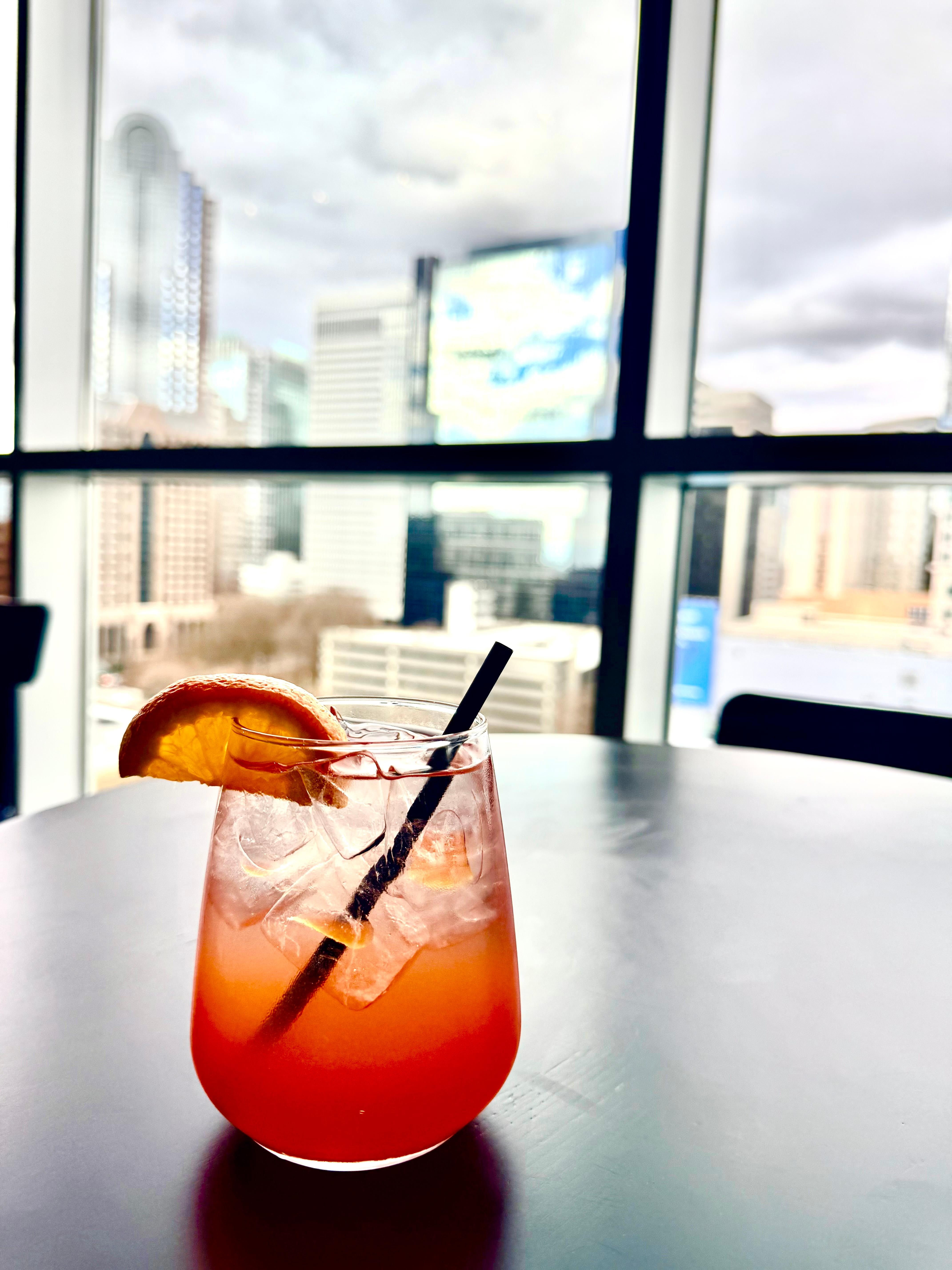 View and a mocktail lol