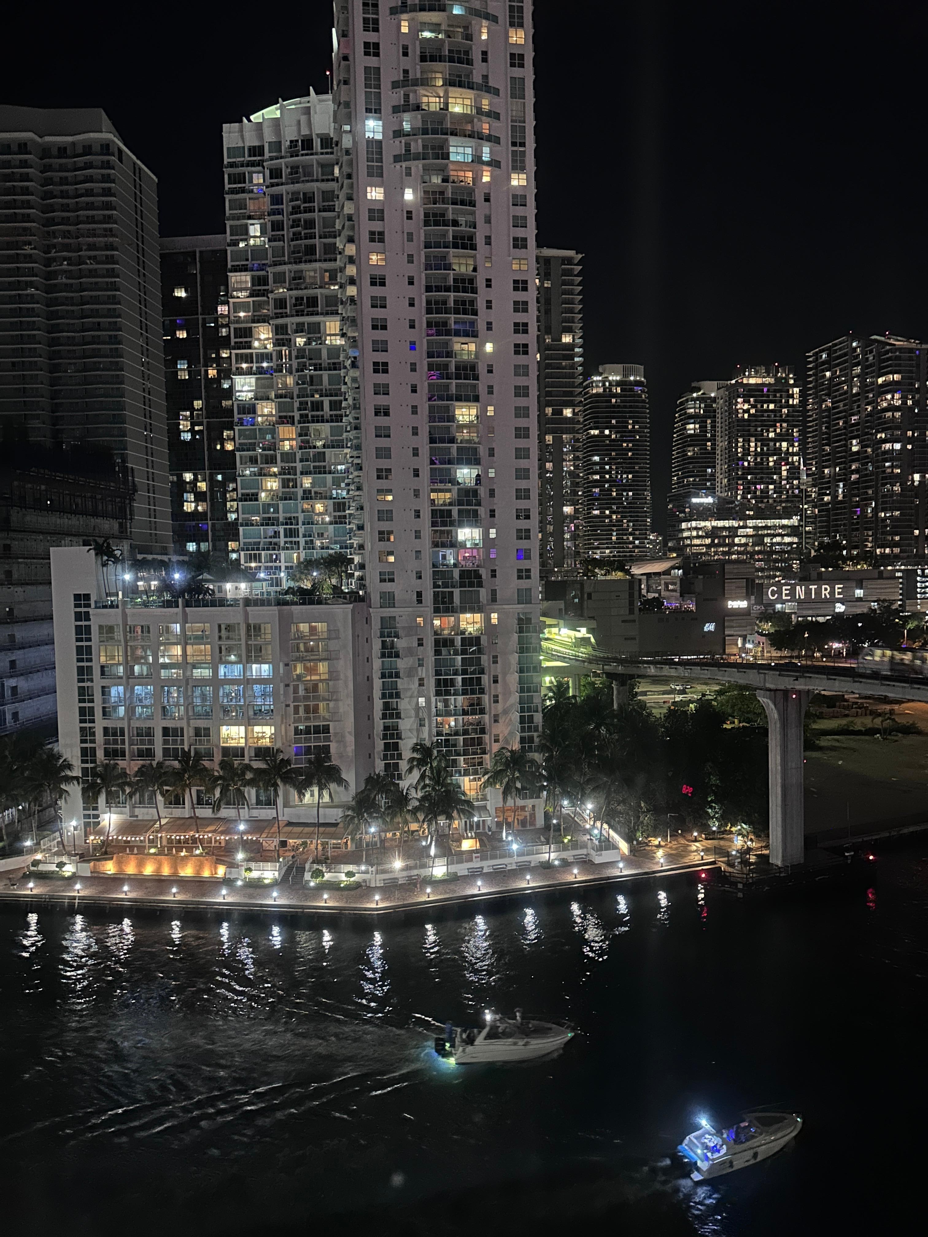 Beautiful Miami view from the hotel 