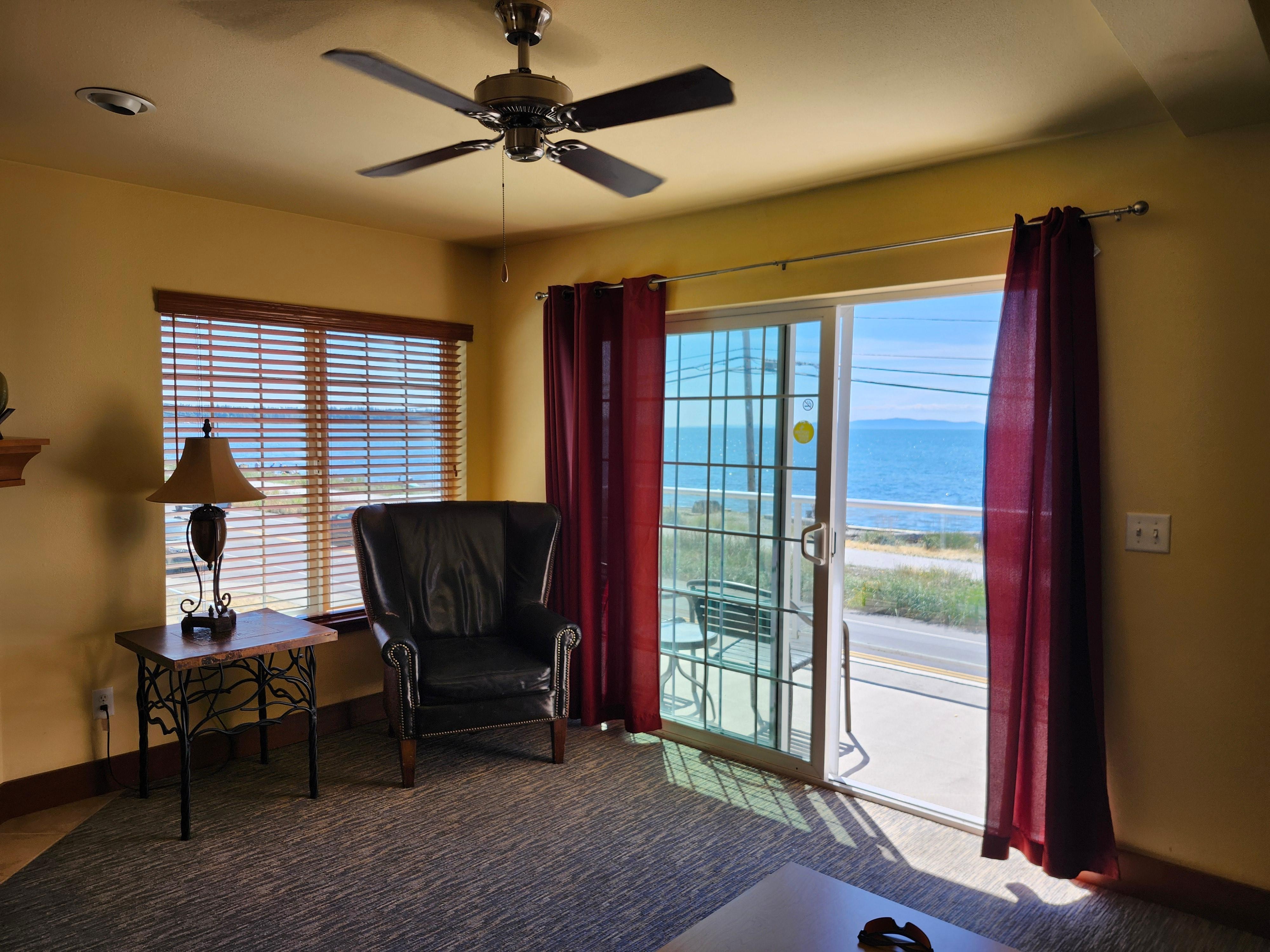 Beach just across the street