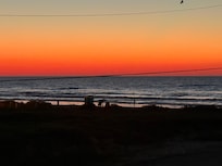 View of sunrise from the deck