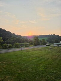 Sunset from the 2nd floor window