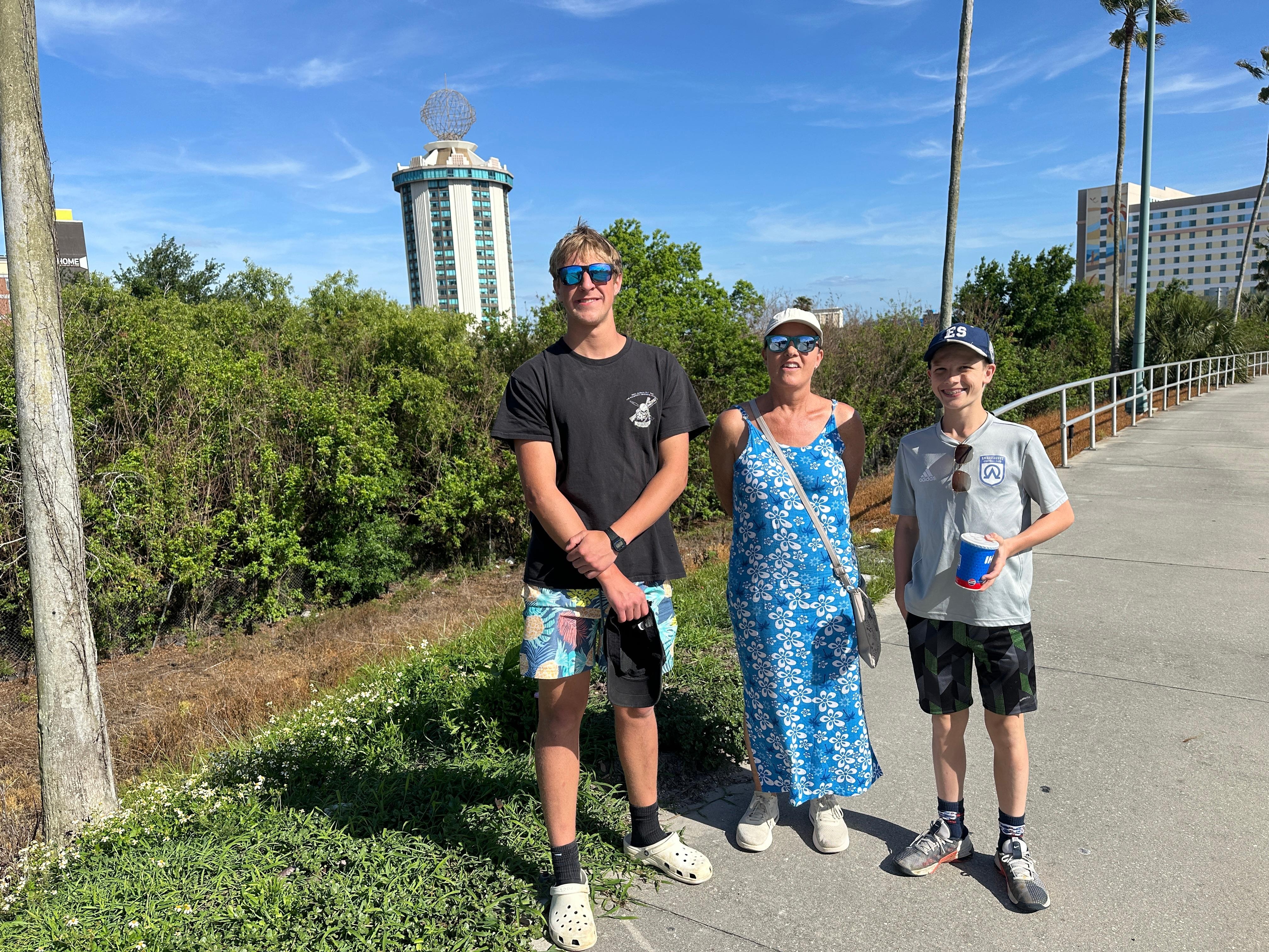 path to Universal Orlando CityWalk