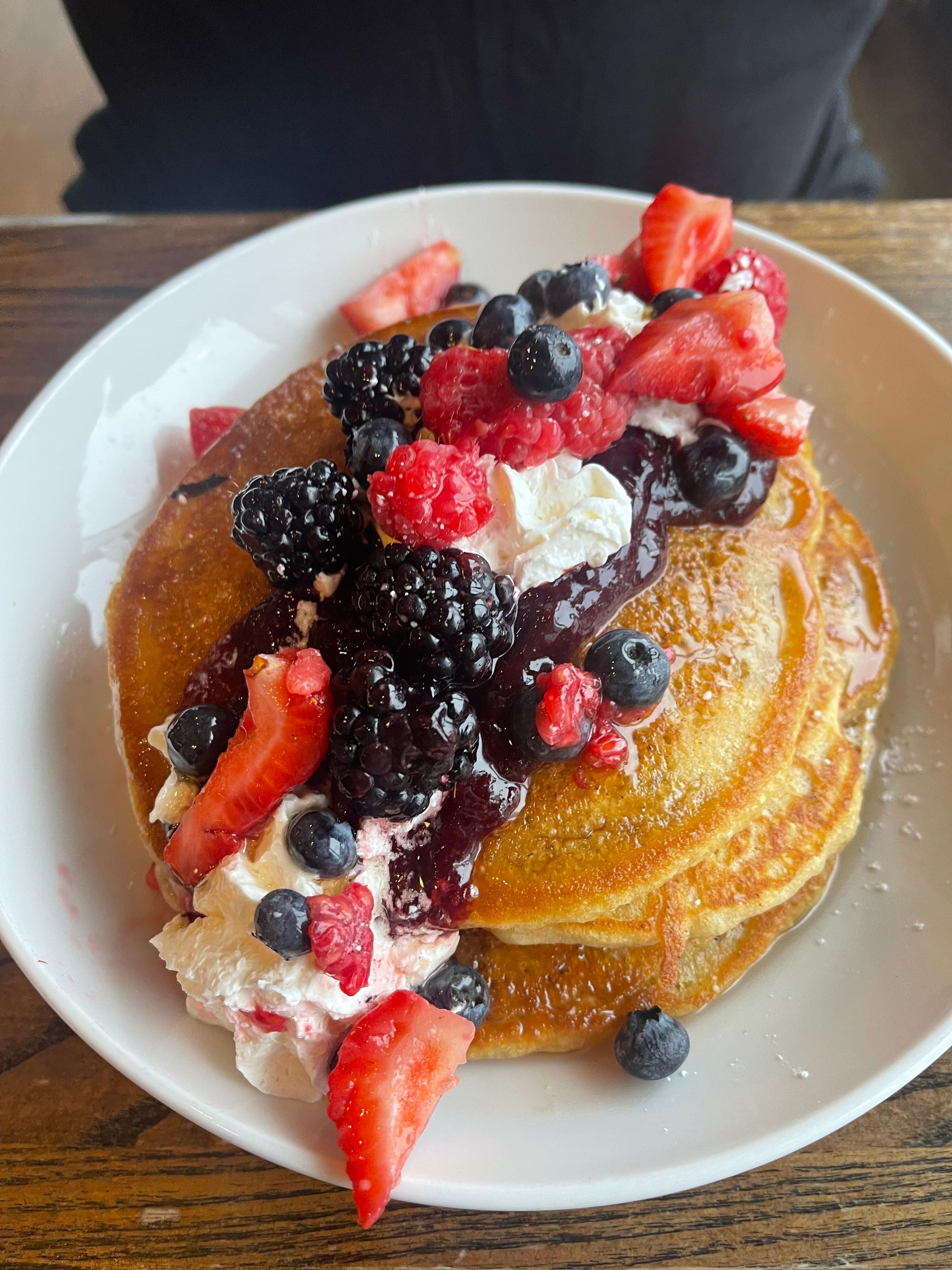 Breakfast pancakes also $12