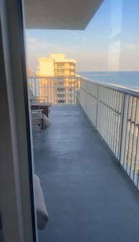 View from master bedroom balcony access