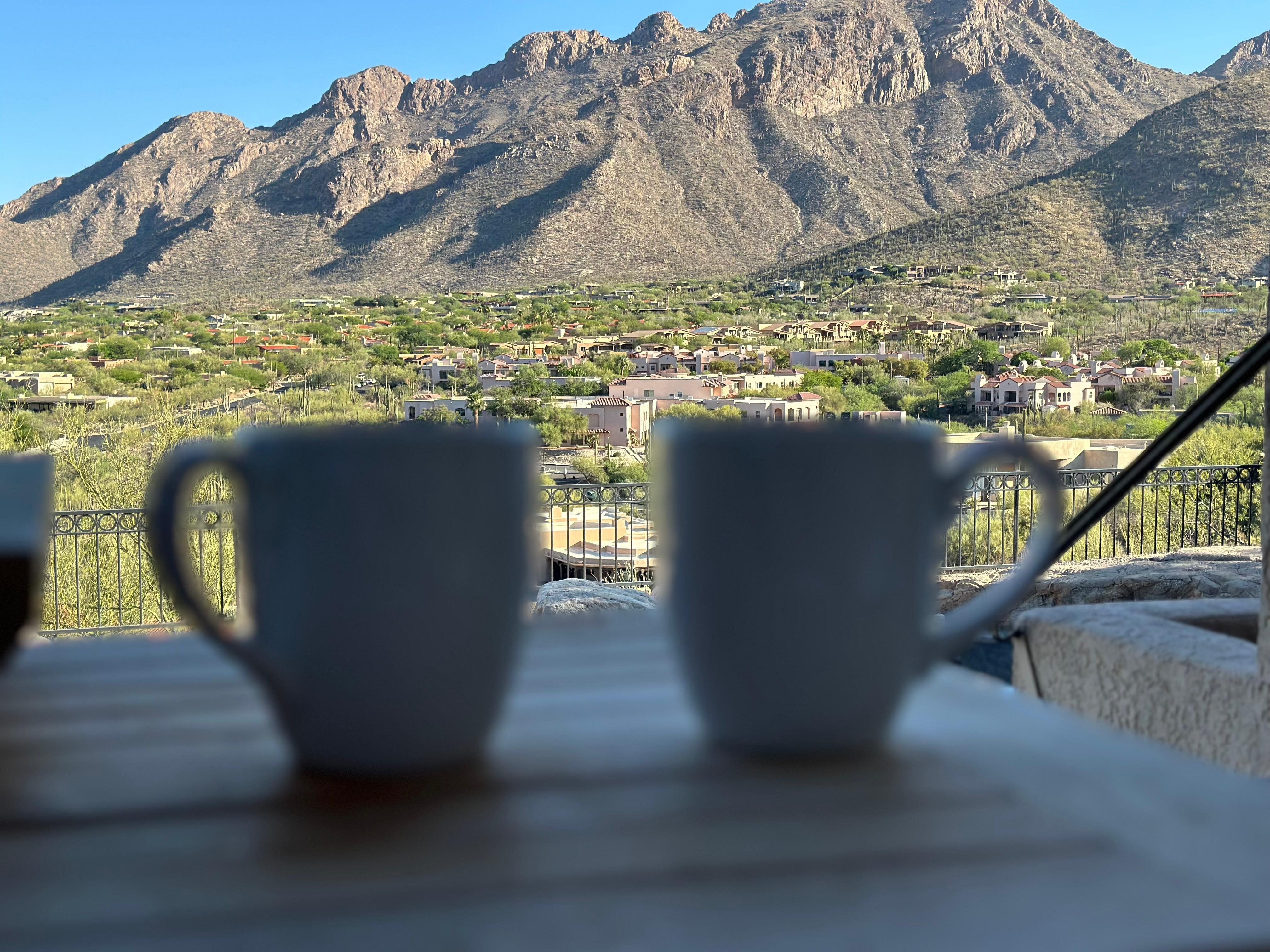 You will forever want this view with your morning coffee and love by your side! <3