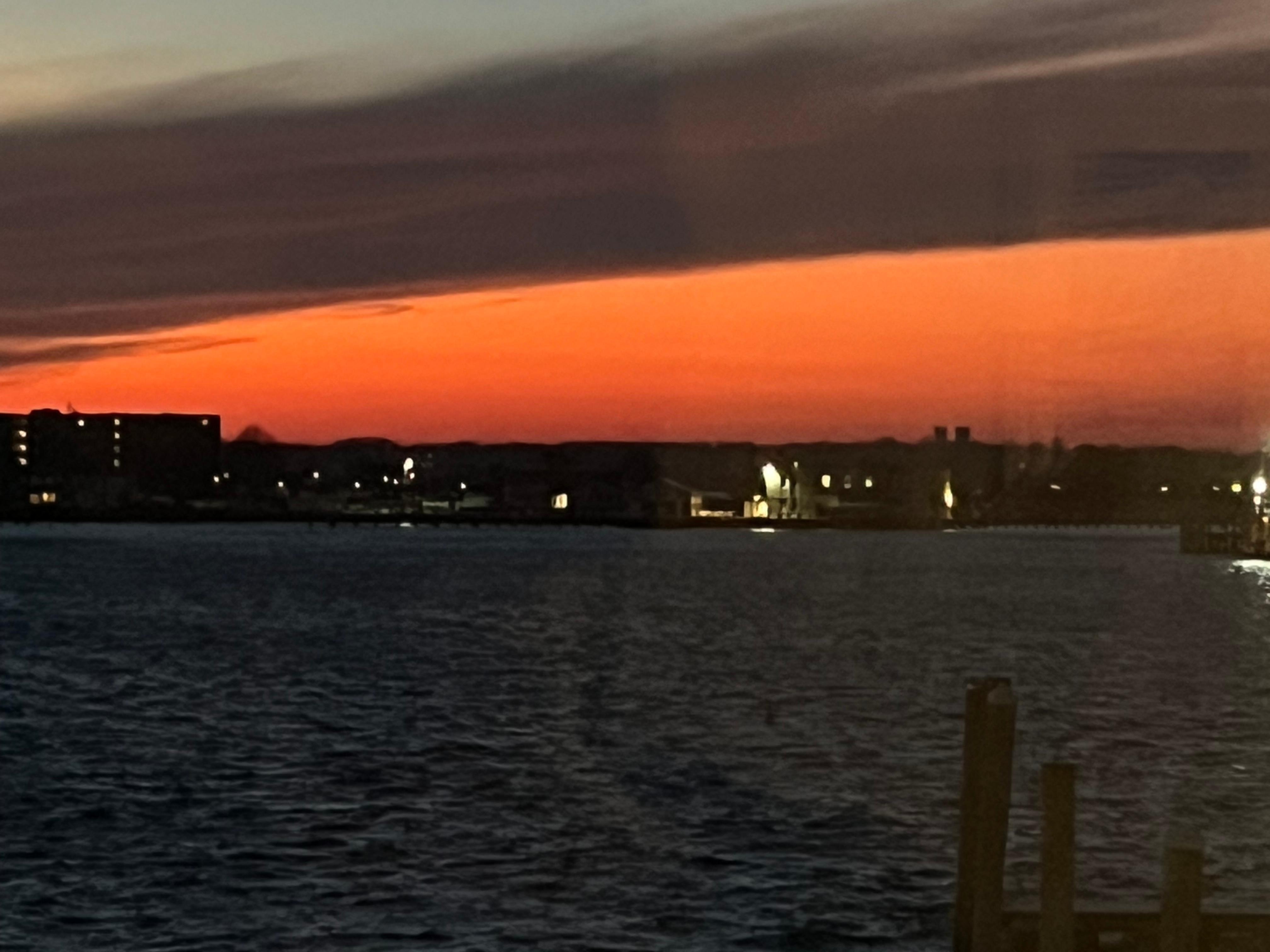 Sunset from our window 