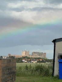 View from house of Bamburgh castle. Fascinating place to visit