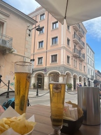 View of hotel from Cafè opposite.