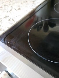 Layers of grease on stove